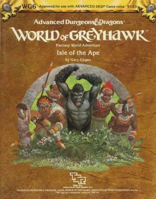 Tsr Greyhawk Isle Of The Ape Sc Vg,