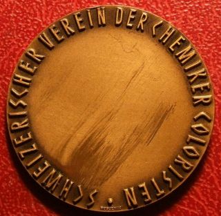 Haller Robert 1874 - 1954 Chemist Swiss club of chemists’ colorist medal Huguenin 2
