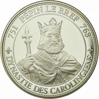 [ 559346] France,  Medal,  Les Rois De France,  Pépin,  Ms (65 - 70),  Copper - Nickel