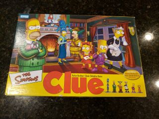 Clue Game The Simpsons Edition - Parker Brothers 2002 - Ex Ships
