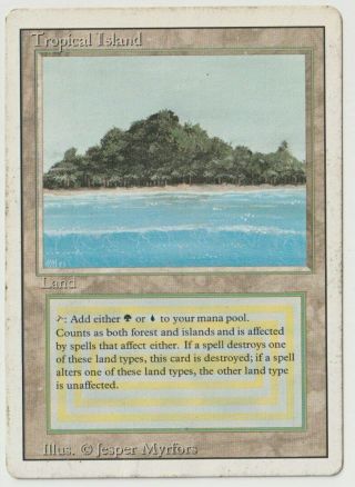Tropical Island Mtg Magic The Gatherine Revised Dual Land