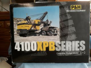 Sword Ho Scale Diecast P&h 4100 Xpb Mining Shovel.  Oriinal Box.  Black/yellow
