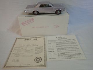 Danbury 1:24 Die Cast Metal Model 1965 Pontiac Gto Iris Mist Coupe