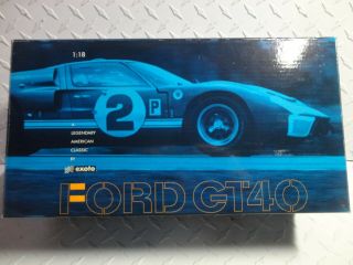 Exoto Racing Legends 1:18 Scale White Ford Gt - 40