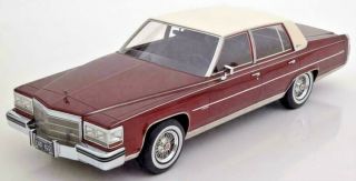1982 Cadillac Fleetwood Brougham Maroon 1:18 Scale Resin Bos132 " Best Of Show "