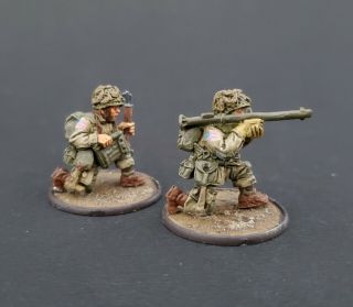 Warlord Games Bolt Action Ww2 Us Airborne Bazooka Team 28mm Painted
