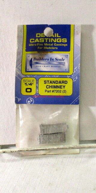 Builders - In - Scale 1:48,  O - Scale 7202 Standard Chimney Detail Castings