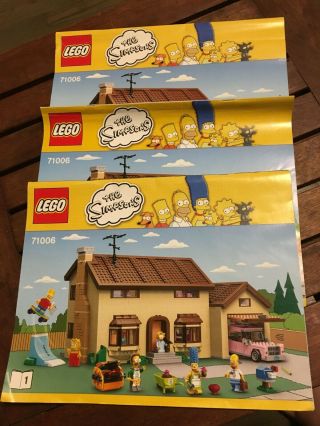 Lego 71006 Instruction Books The Simpsons House No Bricks Instructions Only