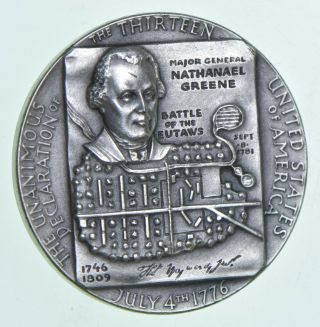 HIGH RELIEF Thomas Heyward Jr.  Medallic Arts.  999 Silver Round Medal 25g 332 2