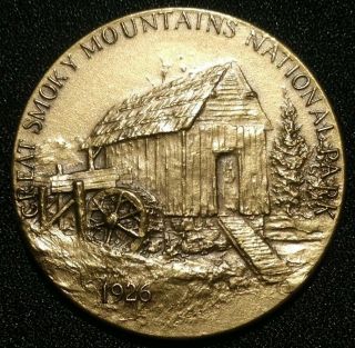 1972 Great Smoky Mountains National Park Medallic Art Medal Coin Token Tennessee