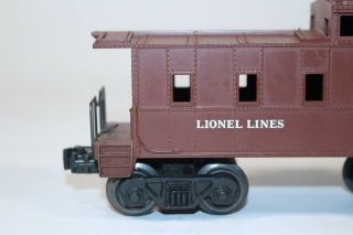 VTG Lionel O Scale Model Train Brown Caboose Car Lines 6017 2