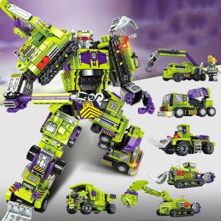 6in1 Transformation Robot Building Blocks Cars Toys Bricks X - Mas Gifts 709pcs