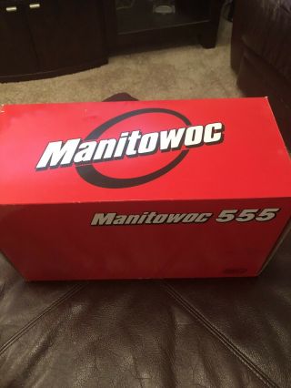 Manitowoc 555 Lattice Boom Crawler Crane Red By Ccm 1:50 Scale Model