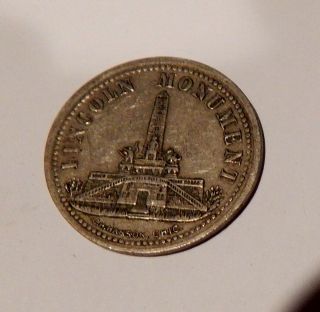 Early Springfield Il Railway Transportation Token Lincoln 