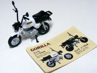 AOSHIMA 1:24 Scale Honda GORILLA Type 2001 White Miniature Motorcycle Model 2