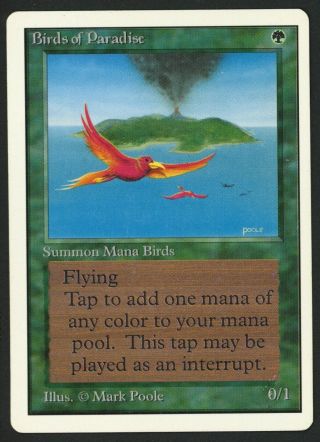 1x Unlimited Birds Of Paradise Mtg Unlimited - Kid Icarus -