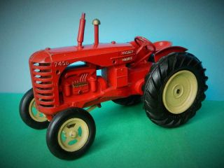 Lesney 1948 Diecast Pre Moko Large Scale Massey Harris 745d 8 " Red Tractor