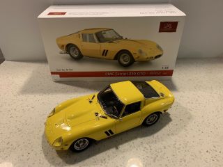 1962 Ferrari 250 Gto - Yellow 1:18 By Cmc/autoart Minichamps Bbr Mr