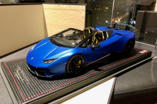 Mr 1:18 Lamborghini Huracan Performante Spyder Blue / Spider Lp610 - 4 No Autoart