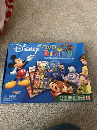 Disney Dvd Bingo With Movie Clips Game