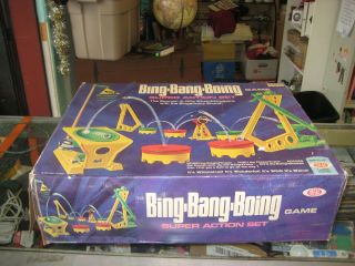Vintage Bing Bang Boing Game 1972 Ideal Box (uncompleted) Read Details)