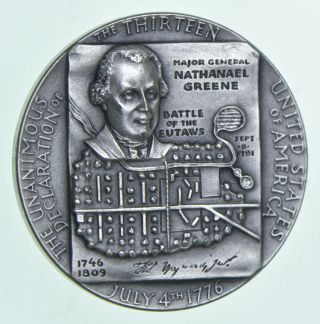 HIGH RELIEF Thomas Heyward Jr.  Medallic Arts.  999 Silver Round Medal 25g 351 2
