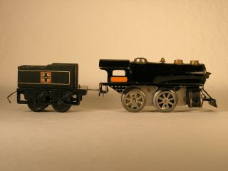 Hafner Clockwork 0 - 4 - 0 Locomotive And Santa Fe Tender