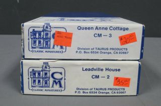 Classic Miniatures Cm - 2 & Cm - 3 Ho Scale House And Cottage Kits [2] Ln/box
