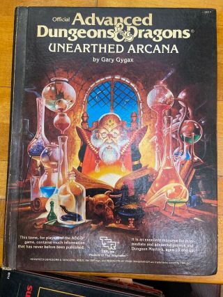 Tsr Official Advanced Dungeons & Dragons Unearthed Arcana 2017 Hardback