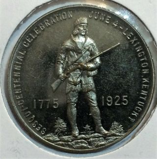 Sesquicentennial Of Lexington,  Kentucky 1775 - 1925 Silvered So - Called Half Dollar
