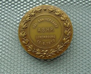 Luxembourg medaille 1970 10e anniversaire A.  S.  H.  P 2