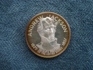 Andrew Jackson 7th President (franklin) Silver Round - Natural Toning