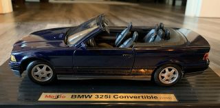 1:18 Maisto Special Edition 1993 Bmw 325i Convertible Die - Cast Car - Dark Blue