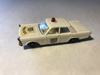 Vintage Matchbox By Lesney No.  55/59,  Ford Galaxie Police Car