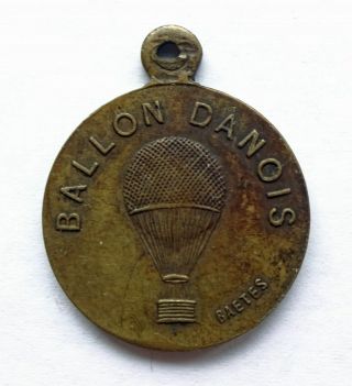 Ballon Danois - Exposition Universelle Antwerpen 1885 Medal D 