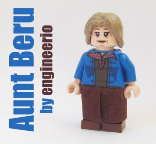 Custom Aunt Beru Star Wars Minifigures On Lego Bricks