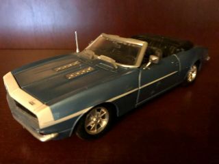 Maisto 1/24 1:24 1968 Chevrolet Chevy Camaro Ss 396 Blue Stock Loose