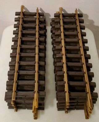 Lgb 10000 (1000) X 10 300mm Brass Straight Track Without Box G - Scale