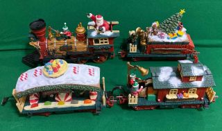 The Holiday Express Animated Train Set W/o Track Power Supply And Control Box.