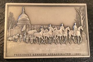 President John F Kennedy Jfk Assassinated Funeral Procession Ingot Medal