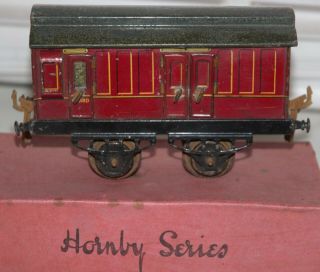 Hornby Series O Gauge No 1 Passenger Coach In Lms Red Livery