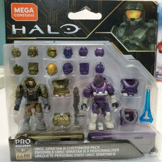 Mega Construx 2019 Halo Usnc Spartan Iii Customizer Figure Pack 66 Pc