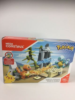 Pokemon Squirtle Vs.  Charmander Mega Construx Building Toy - Dyf10 Nib