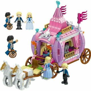 Legos Cinderella Princess Royal Carriage Princess Figures Building Blocks Toys