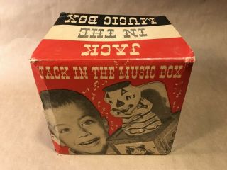 Vtg Jack In The Music Box Mattel Inc Toymakers Pop Goes The Weasel Q303g