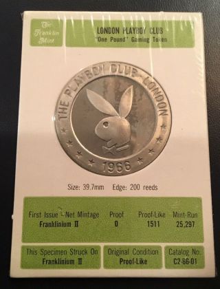 The Playboy Club London Casino Gaming Token Chip Coin Medal