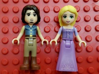 Lego Disney Princes Flynn Rider And Rapunzel Minifigures Lof Of 2