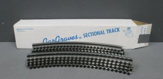 Gargraves 42 - 101s O Gauge 3 Rail Phantom Tinplate 42 " Curve Plastic Tie Sectiona