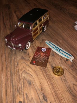 1948 Ford Woody Road Signature Series Die Cast 24k Gold Plated Coin 1:18 Scale