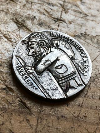 Hobo Nickel Walking Man Coin Art